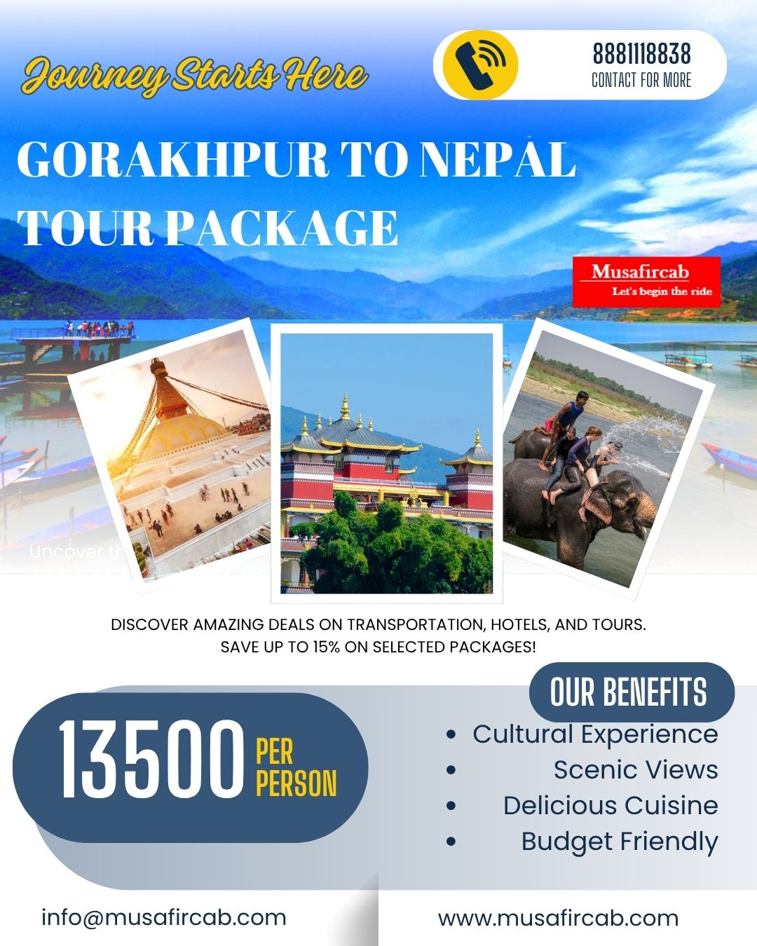 Gorakhpur to Nepal Tour Package — Explore Nepal Without Any Hassle